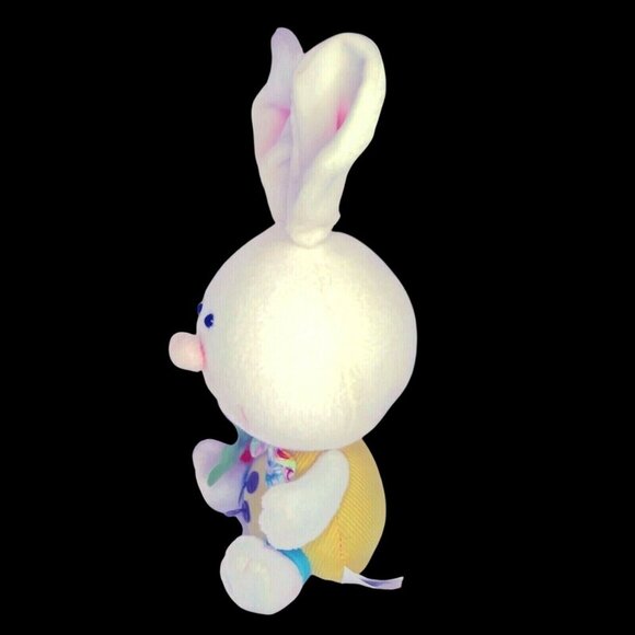 PRIMA Creations Easter Decor Bunny Rabbit 15" White Bow Tie Carrot NOT A TOY - Picture 4 of 8